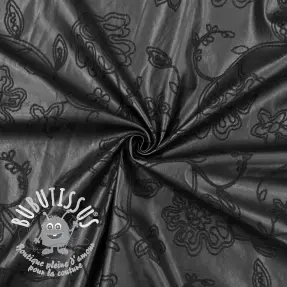 Simili cuir Flowers design A