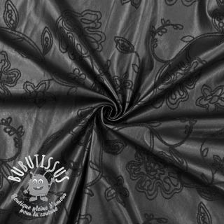 Simili cuir Flowers design A