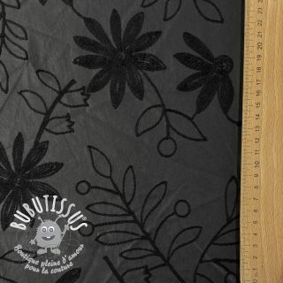 Simili cuir Flowers design C