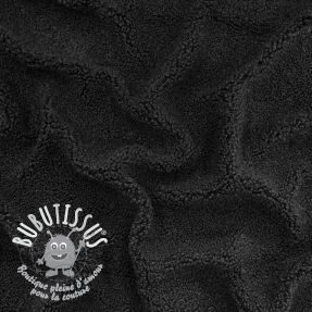 Tissu de manteau TEDDY black