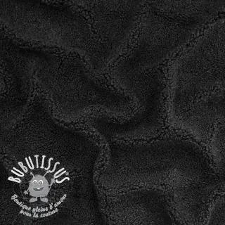 Tissu de manteau TEDDY black