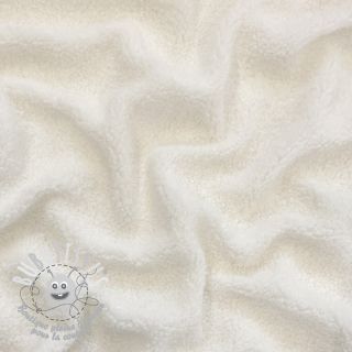 Tissu de manteau TEDDY ecru
