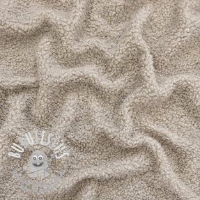 Tissu de manteau TEDDY beige