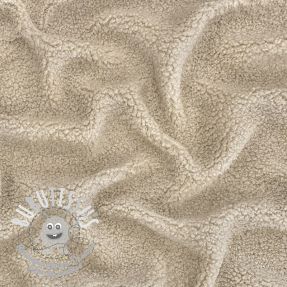 Tissu de manteau TEDDY light sand