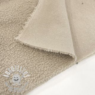Tissu de manteau TEDDY light sand