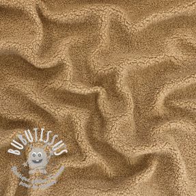 Tissu de manteau TEDDY camel