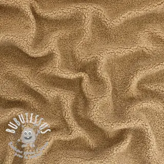 Tissu de manteau TEDDY camel