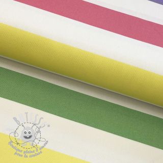 Tissu déco Stripes multicolour design C