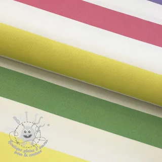Tissu déco Stripes multicolour design C