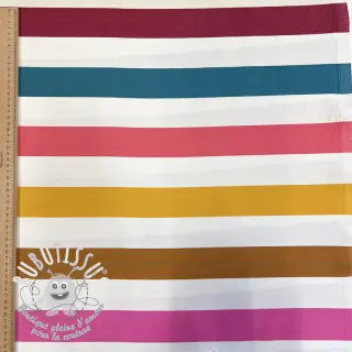 Tissu déco Stripes multicolour design B