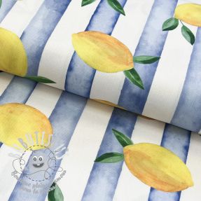 Tissu déco Lemons blue digital print