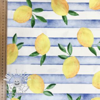 Tissu déco Lemons blue digital print