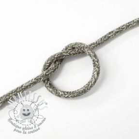 Cordon coton 5 mm MELANGE light grey