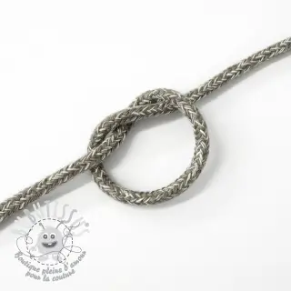 Cordon coton 5 mm MELANGE light grey