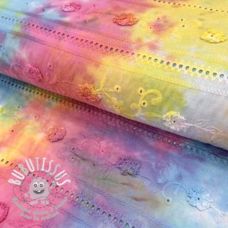 Tissu coton EMBROIDERY Tie dye Della design B