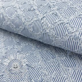 JEANS DENIM Ruffle stripes design A