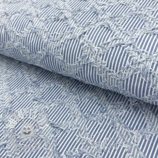 JEANS DENIM Ruffle stripes design A