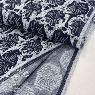 JEANS DENIM Ruffia Flowers design B