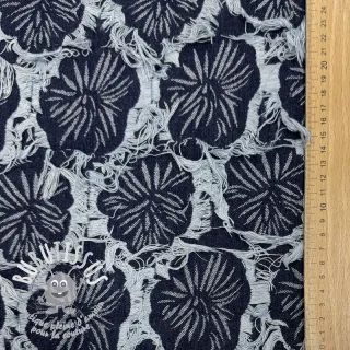 JEANS DENIM Ruffia Flowers design B