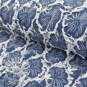 JEANS DENIM Ruffia Flowers design A