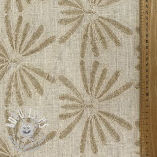 Viscose lin Desert flowers design A