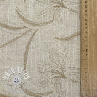 Viscose lin Desert flowers design C
