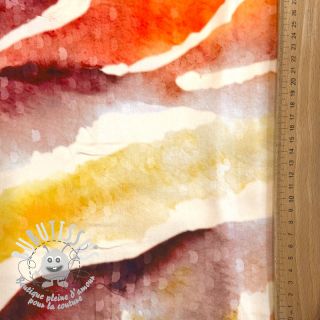 Viscose SATIN Chloe red digital print