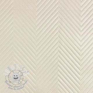 Simili cuir Capiton blanc