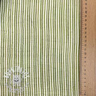 Tissu coton QUILT Gange vert