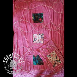 Tissu double gaze/mousseline Vintage pink