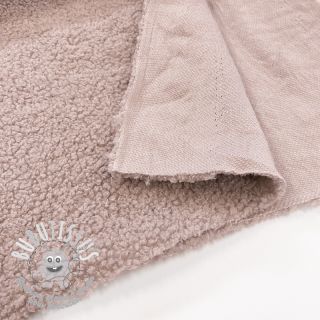 Tissu de manteau TEDDY powder