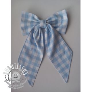 Tissu coton Check light blue