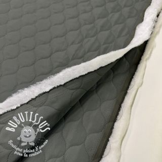 Tissu matelassé Round moss green