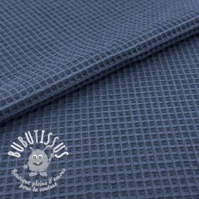 Tissu nid d’abeille dark jeans