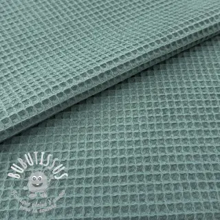 Tissu nid d’abeille cyan
