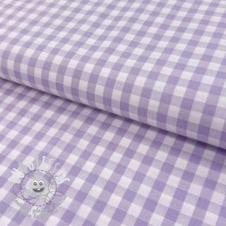 Tissu coton Check lilac