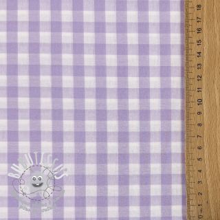 Tissu coton Check lilac