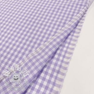 Tissu coton Check lilac