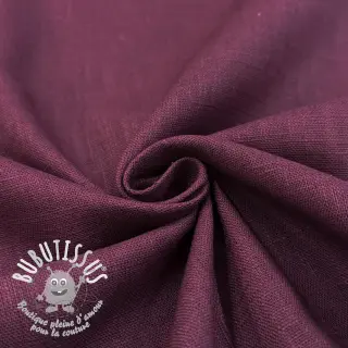 Lin lavé wine red