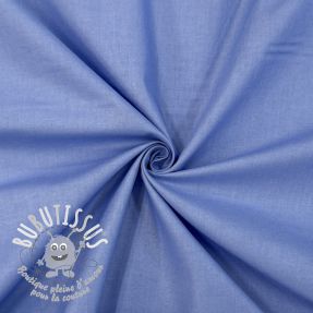 Tissu Popeline de coton dark sky blue