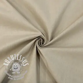 Tissu Popeline de coton light brown