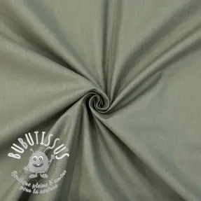 Tissu Popeline de coton olive