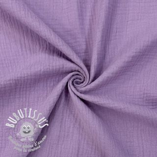 Tissu double gaze/mousseline dark lilac